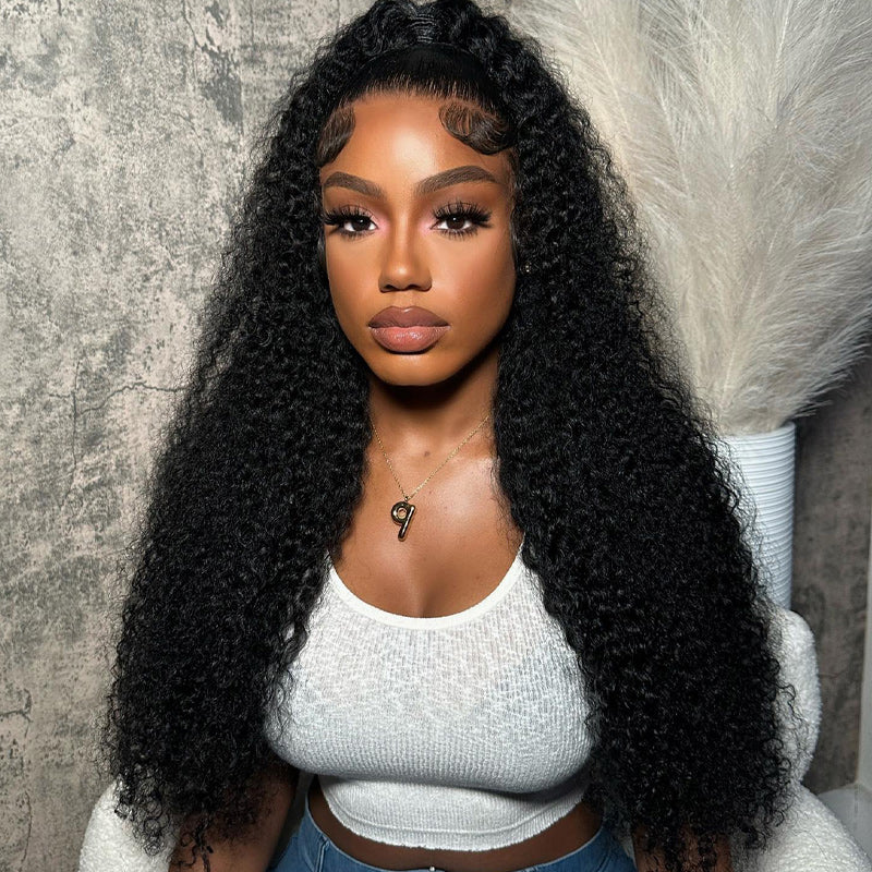 Kinky Curly Wig 5x5/13x4 HD Lace Frontal Wig Pre Plucked With Baby Hair 100% Real Human Hair Wig