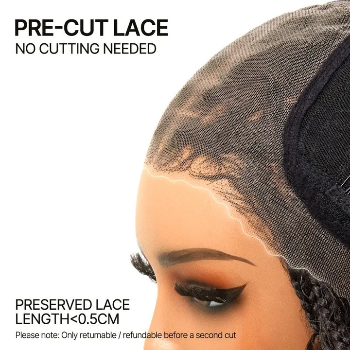 8 Inches Layer Cut Salt and Pepper Human Hair Bob Wig Silver Gray L-Part Glueless Lace Wig