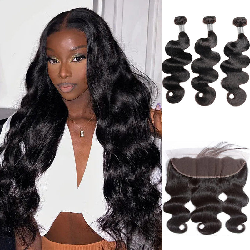 13-x-4-Lace-Frontal-Body-Wave-HD-Lace-Frontal-Pre-Plucked-Natural-Black-Color