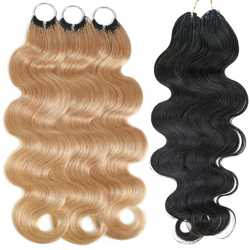 5Packs Crochet Hair Deal-2Mixed Colors Highlight Feather Crochet Human Hair Extensions in Multiple Textures Available