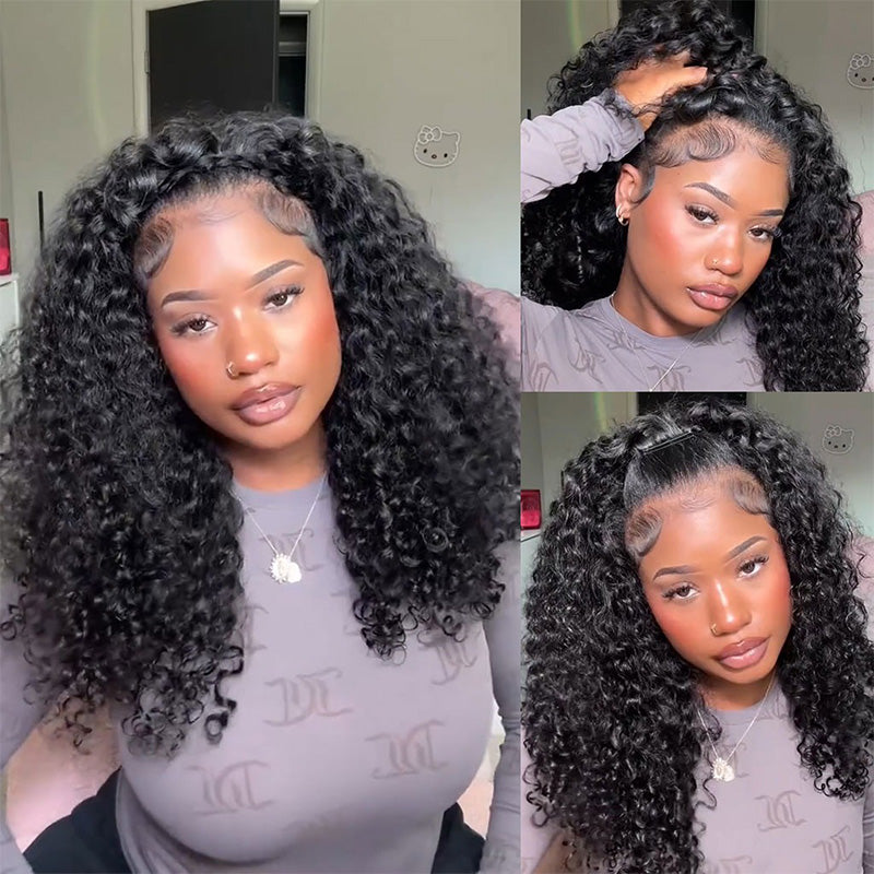 Burmese Curly Seamless Clip In Human Hair Extensions For Black Women 8 Pcs/pack Natural Volume & Looking
