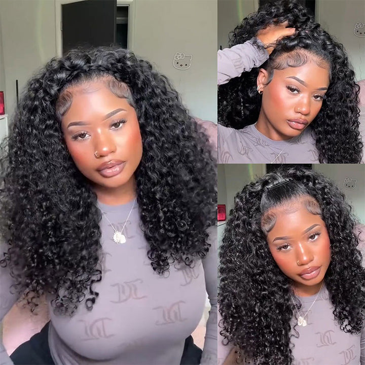 Burmese Curly Seamless Clip In Human Hair Extensions For Black Women 8 Pcs/pack Natural Volume & Looking
