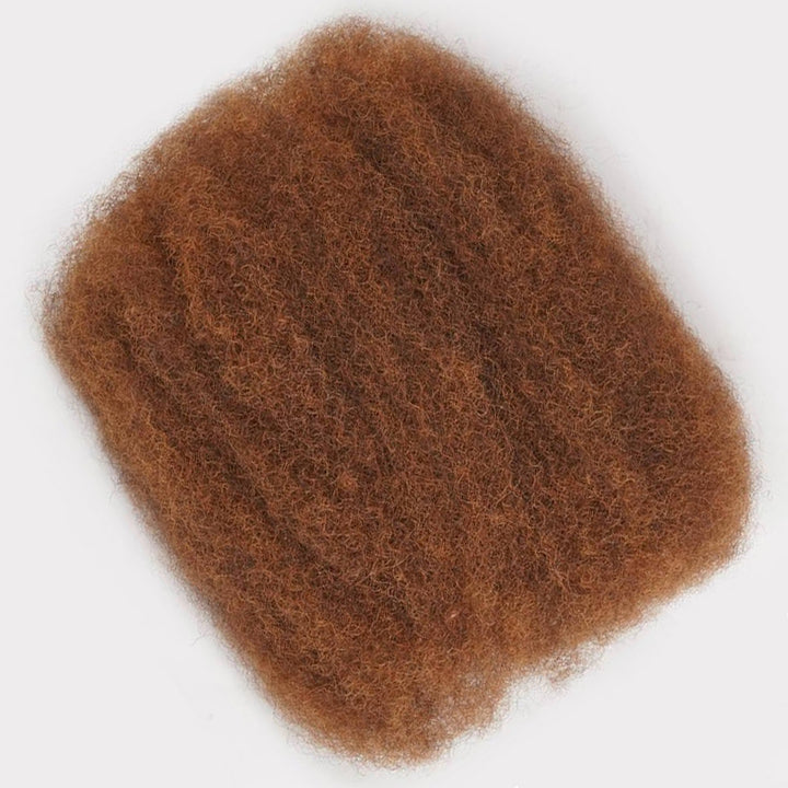 30 Copper Brown Afro kinky Bulk Hair Extensions For Braiding Dreadlock Human Hair—RhisoHair