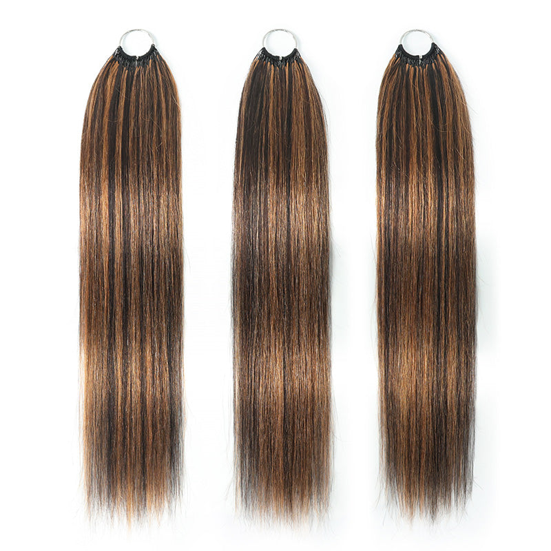 P1B/30 Highlight Color Straight Crochet Human Hair Miracle Konts Feather Human Hair Extension