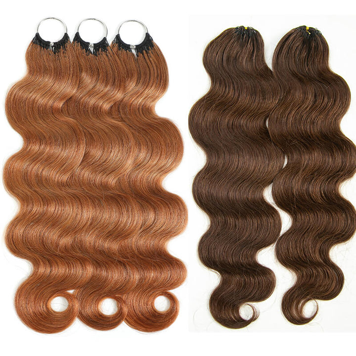 5Packs Crochet Hair Deal-2Mixed Colors Highlight Feather Crochet Human Hair Extensions in Multiple Textures Available