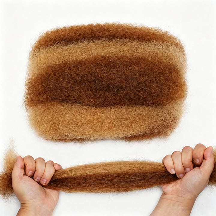 P27/30 Highlight Color Afro kinky Bulk Hair Extensions For Mini Twist Braiding Dreadlock—RhisoHair