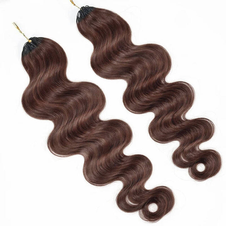RhisoHair Multiple Colors Available Body Wave Feather Crochet Human Hair Extensions for Braiding