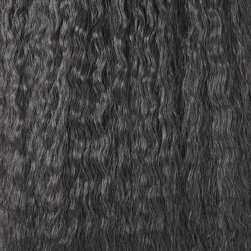 Kinky Straight Seamless Clip In Human Hair Extensions For Black Women Natural Color 8 /16 Pieces 120G /240G