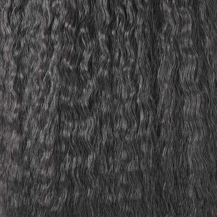 Kinky Straight Seamless Clip In Human Hair Extensions For Black Women Natural Color 8 /16 Pieces 120G /240G