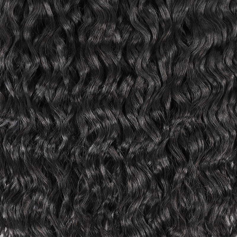 Natural Black Super Wave Miracle Knots Crochet Hair Machine Made Feather Human Hair Extension