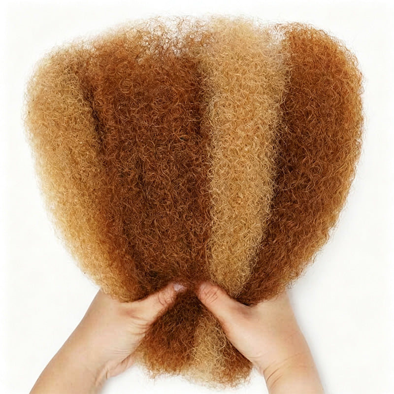 P27/30 Highlight Color Afro kinky Bulk Hair Extensions For Mini Twist Braiding Dreadlock—RhisoHair