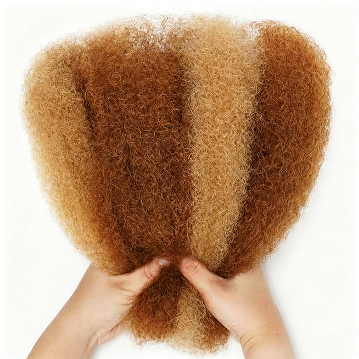 P27/30 Highlight Color Afro kinky Bulk Hair Extensions For Mini Twist Braiding Dreadlock—RhisoHair