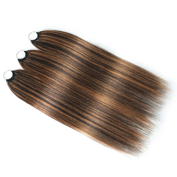 P1B/30 Highlight Color Straight Crochet Human Hair Miracle Konts Feather Human Hair Extension