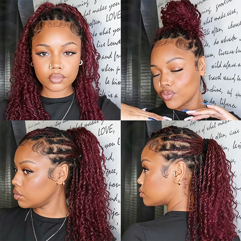 30 Copper Brown Afro kinky Bulk Hair Extensions For Braiding Dreadlock Human Hair—RhisoHair