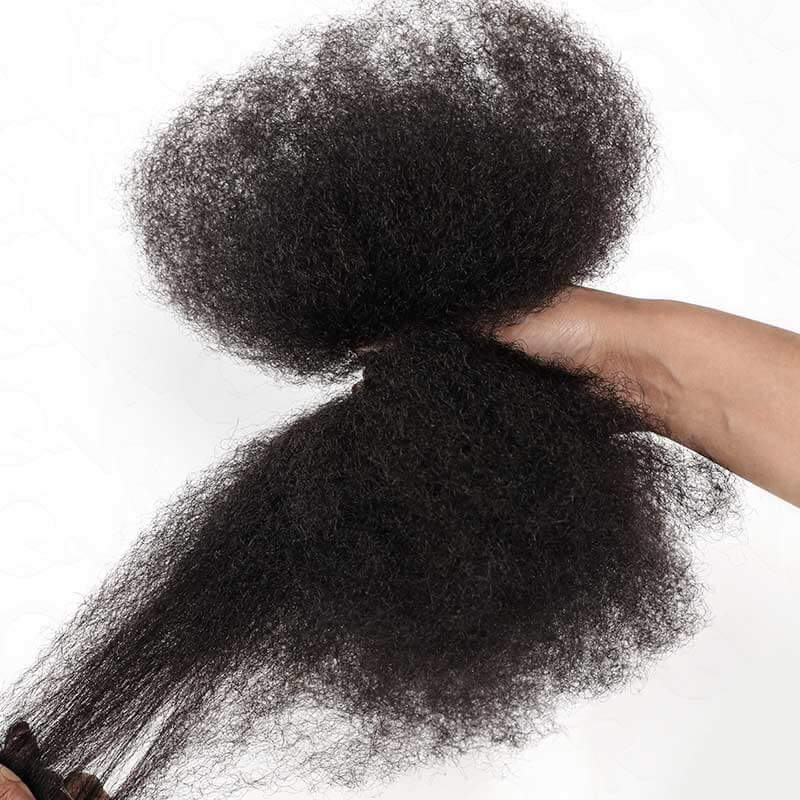 30 Copper Brown Afro kinky Bulk Hair Extensions For Braiding Dreadlock Human Hair—RhisoHair