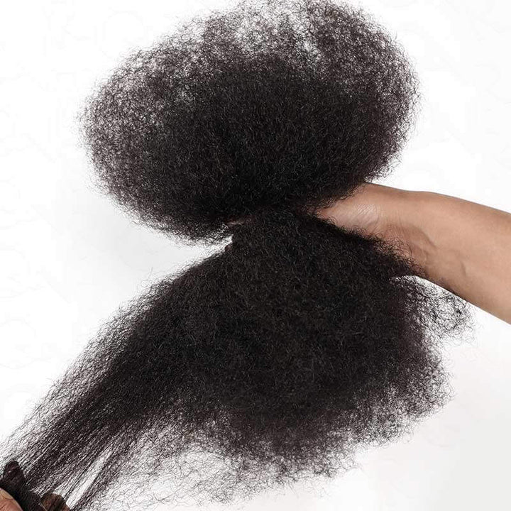 30 Copper Brown Afro kinky Bulk Hair Extensions For Braiding Dreadlock Human Hair—RhisoHair
