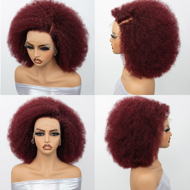 Afro-Kinky-Curly-Human-Hair-Wigs-Red-Color-_99J-Burgundy-Short-Bob-Wig-5x5-13x4-HD-Frontal-Lace-Wig-Pre-Plucked-With-Baby-Hair