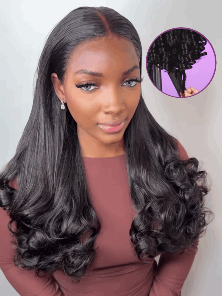BabaCurlyRawHairWig220DensityCurlyHumanHairWigsForWomenPrePluckedHDTransparentLaceFrontWigsBleachedKnots-RhisoHair