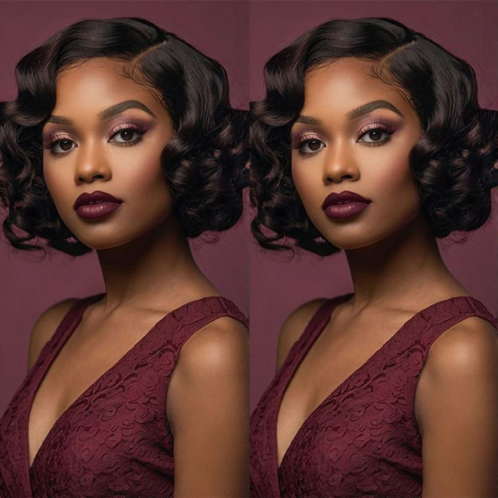 Baba Curl Bob Wig 5x5 HD Lace Closure Egg Curl Wig 100% Human Hair Salon-Quality Luxurious