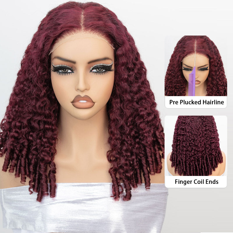 Burmese-Curly-99J-Burgundy-Color-Pre-Cut-5x5-Wear-And-go-Glueless-Wigs-With-Finger-Coil-Ends-Pre-Plucked-Hairline