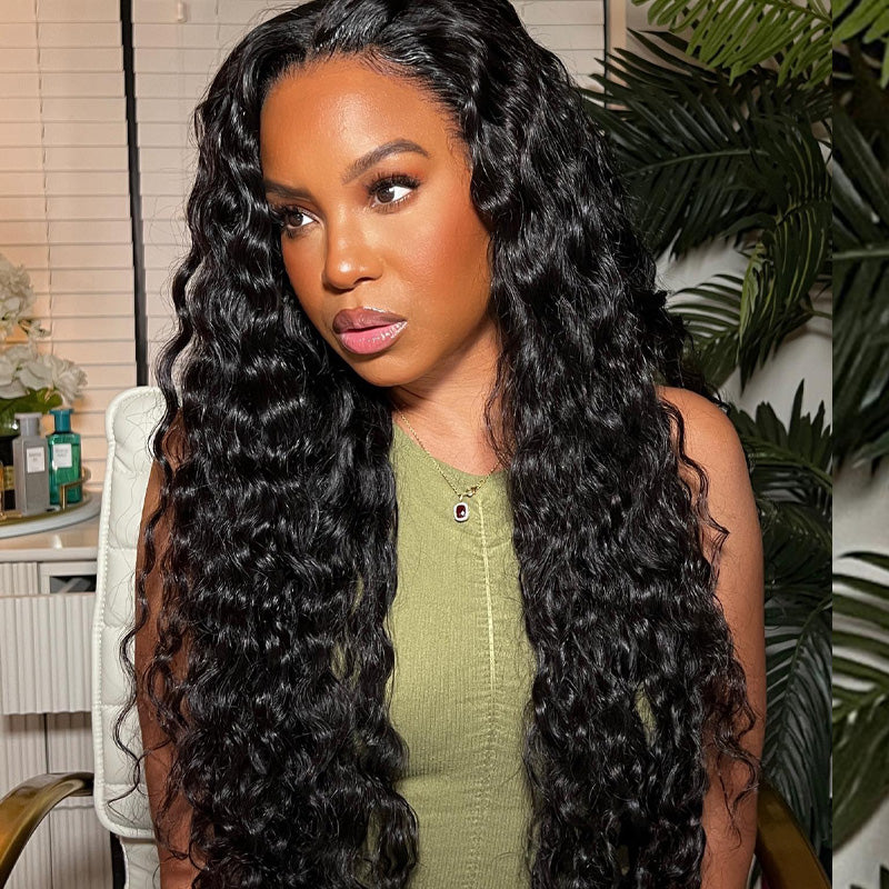 Curly-Half-Wig-Human-Hair-Water-Wave-200-Density-3-In-1-Seamless-Flip-Over-Half-Wigs-Human-Hair-Glueless-Wear-and-Go-Beginner-Friendly-Wet-and-Wave-Wig-Drawstring-Headband-Wig-for-Wom