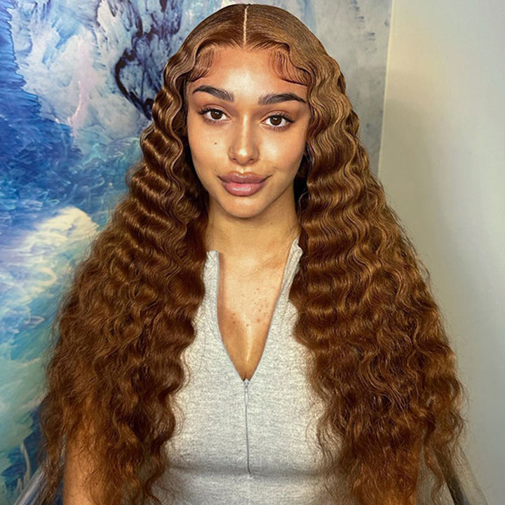 [Upgrade Strap] Pull To Go 5x5/13x4 Transparent Lace Frontal Wig Chocolate Brown#4  Loose Deep Wave Wig Pre Plucked Hairline Best Human Hair Wig