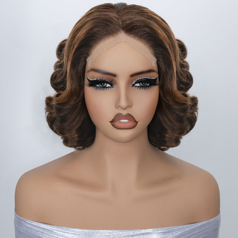 Honey-Blonde-Highlight-P4-30-Color-Egg-Curl-Wigs-Short-Bob-Hair-5x5-HD-Lace-Closure-100_-Human-Hair-Rhisohair