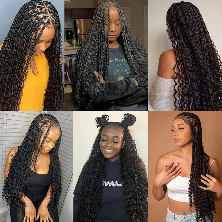 Natural Black Body Wave Curly Bulk Human Hair for Braiding No Weft 100% Unprocessed Brazilian Human Hair Braiding Hair for Boho Braids
