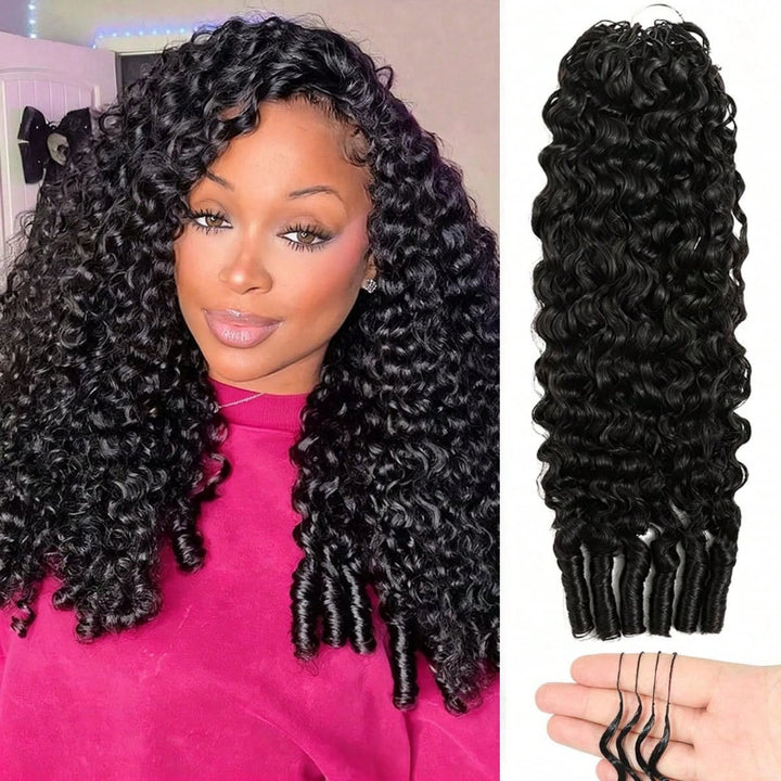 4Packs Crochet Hair Deal-Multiple Colors & Textures Available Feather Crochet Human Hair Extensions