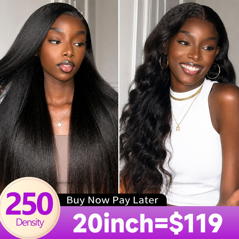 Upgrade Strap Kinky Straight Pull To Go Wig 13x4 Glueless Wig With Drawstring