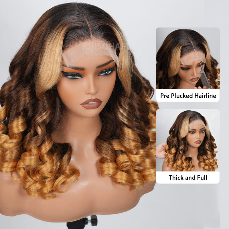 Ombre-brown-and-Highlight-Color-Loose-Wave-5x5-HD-Lace-closure-Wigs--rhisohair