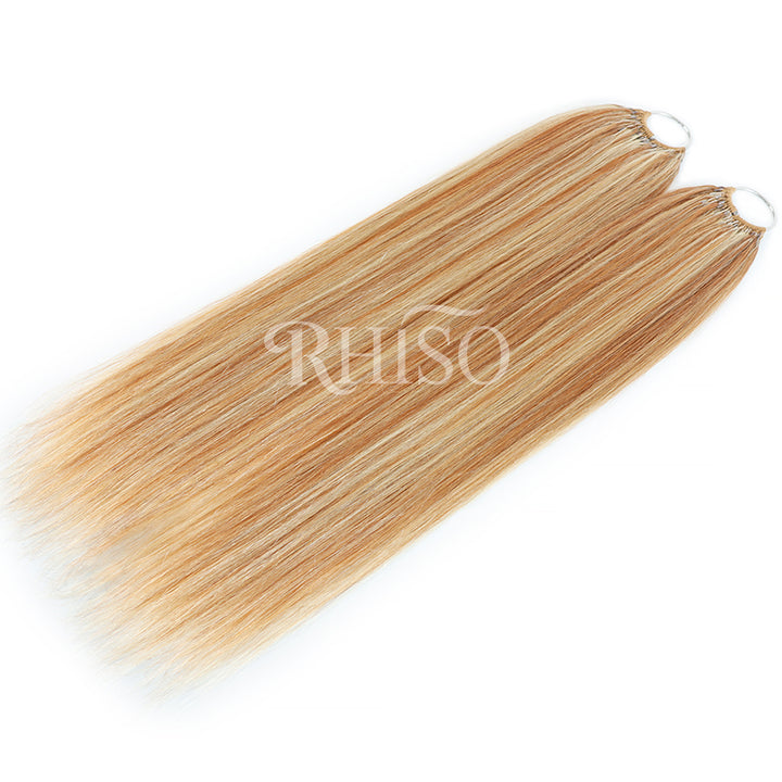 Mix Blonde P27/613 Highlight Color Straight Crochet Human Hair Miracle Konts Feather Human Hair Extension