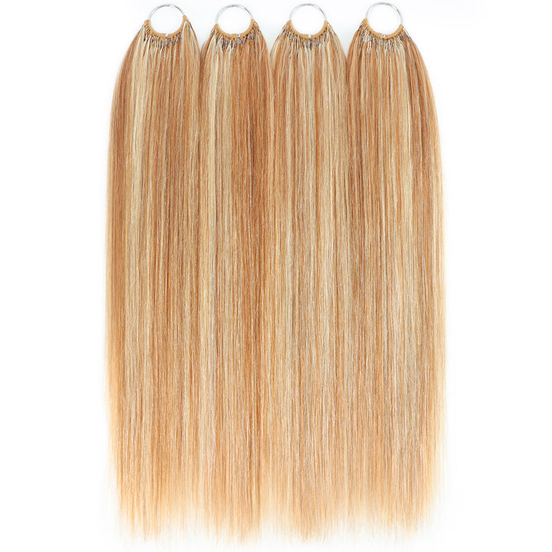 Mix Blonde P27/613 Highlight Color Straight Crochet Human Hair Miracle Konts Feather Human Hair Extension