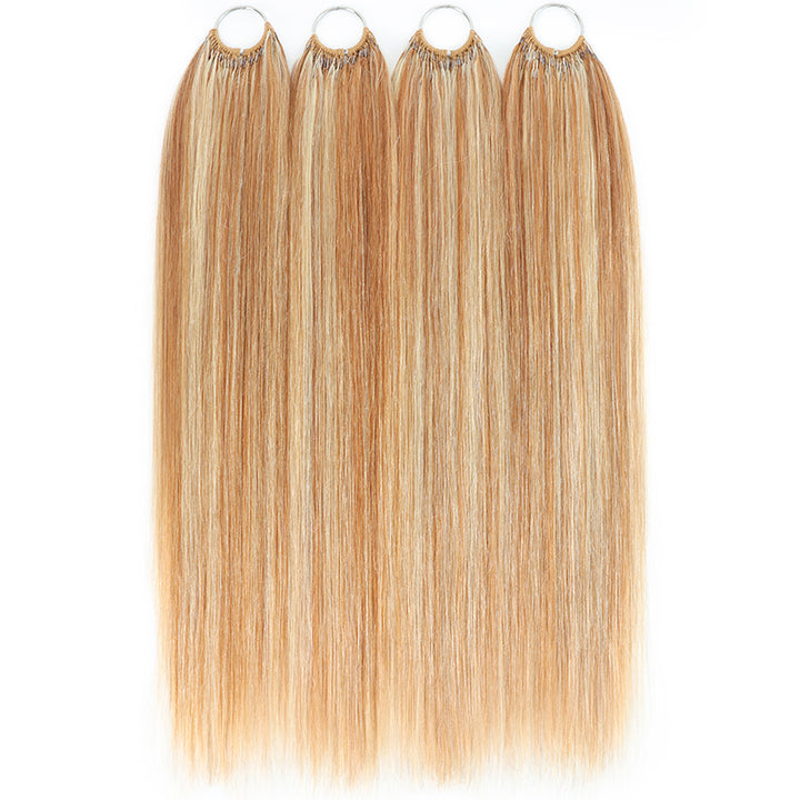 Mix Blonde P27/613 Highlight Color Straight Crochet Human Hair Miracle Konts Feather Human Hair Extension