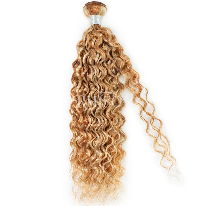 RHISO P27/613 Blonde Highlight Water Wave Human Hair Bundles