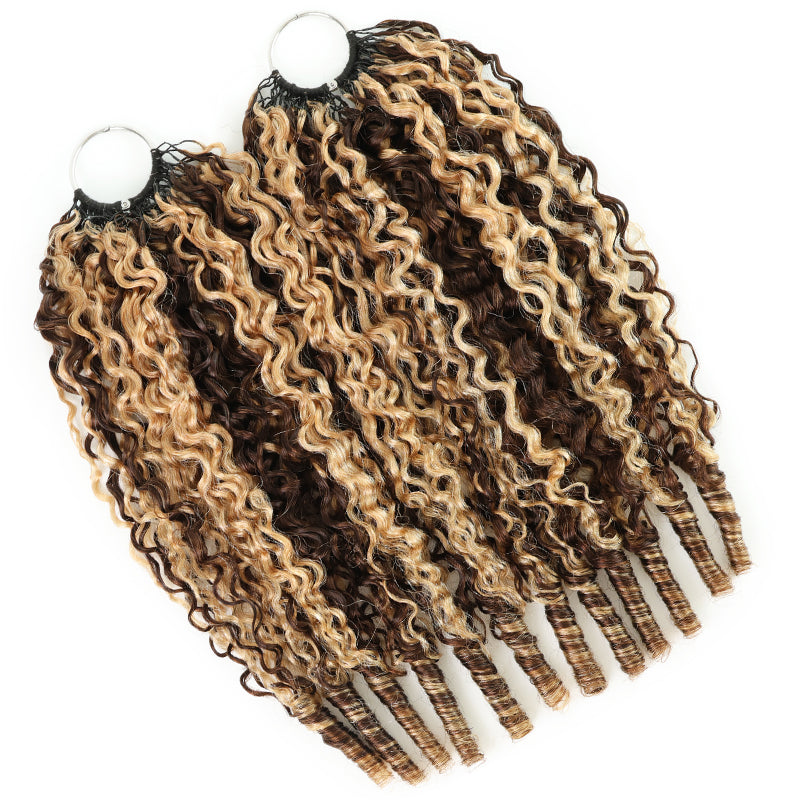 New In P4/27 Highlight Burmese Curly Feather Crochet Human Hair for Miracle Knots