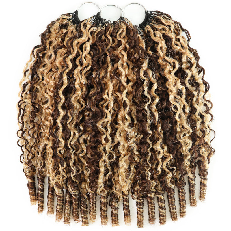 New In P4/27 Highlight Burmese Curly Feather Crochet Human Hair for Miracle Knots