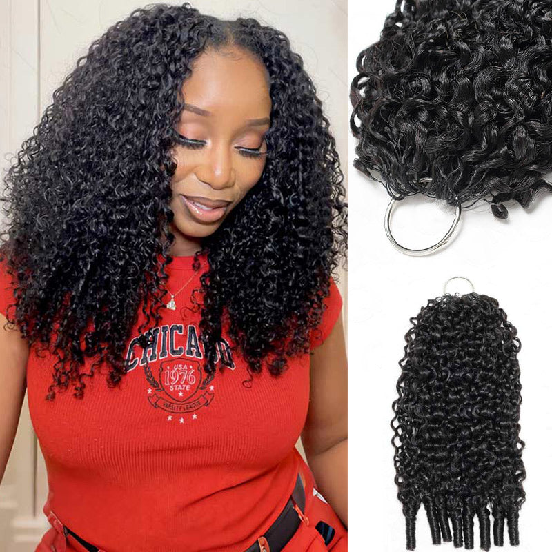 RhisoHair-Burmese-Curly-Crochet-Hair-Natural-Black-Machine-Made-Feather-Human-Hair-Extension