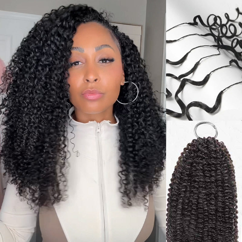 RhisoHair-Jeery-Curly-Crochet-Hair-Natural-Black-Machine-Made-Feather-Human-Hair-Extension