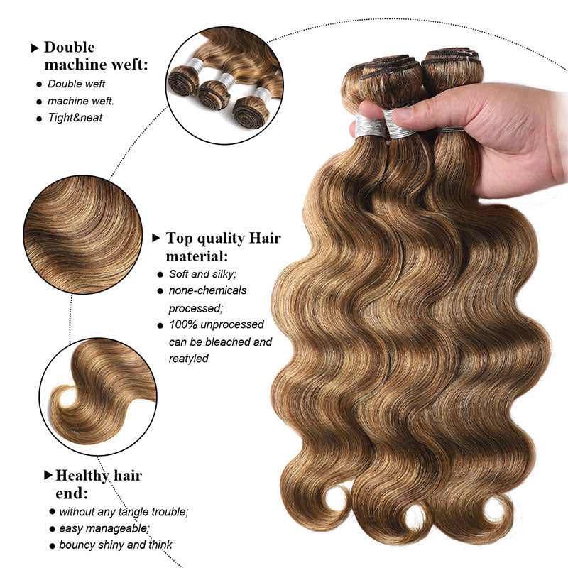 RhisoHair_Body_Wave_P42730_Mix_Brown_Highlight_Human_Hair_3Bundles_100_Brazilian_Virgin_Remy_Hair_Weft