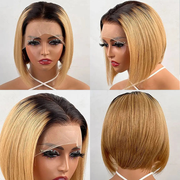 Short-Straight-Bob-Wig-T1B-27-Ombre-Blonde-13x4-HD-Transparent-Lace-Frontal-Wig-Brazilian-Virgin-Human-Hair-For-Black-Women-rhisohair