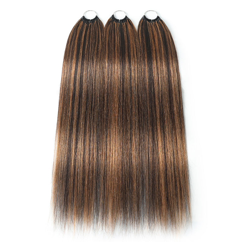 P1B/30 Highlight Color Straight Crochet Human Hair Miracle Konts Feather Human Hair Extension