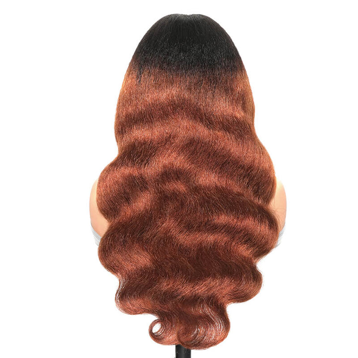 RHISO T1B/30 V Part Glueless Body Wave Human Hair Wig With Invisi Adjustable Drawstring Beginner Friendly 300% Density