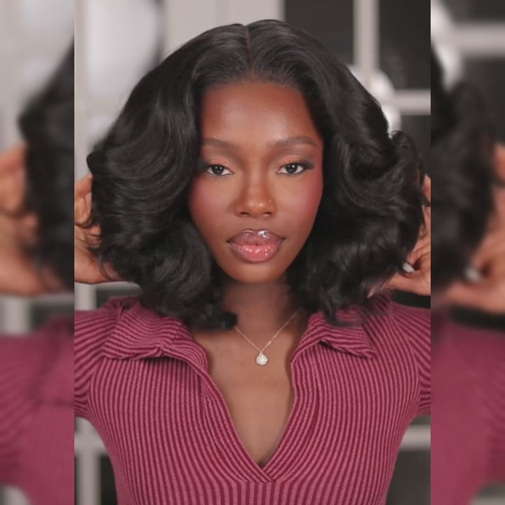 Baba Curl Bob Wig 5x5 HD Lace Closure Egg Curl Wig 100% Human Hair Salon-Quality Luxurious
