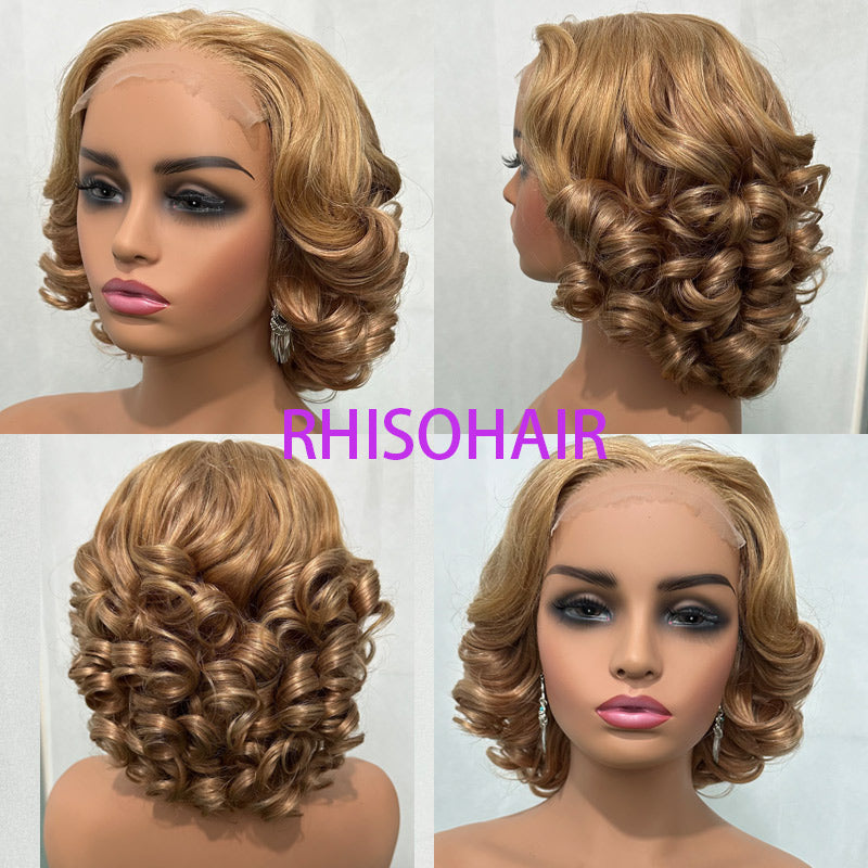 Baba Curl Bob Wig 5x5 HD Lace Closure Egg Curl Wig 100% Human Hair Salon-Quality Luxurious