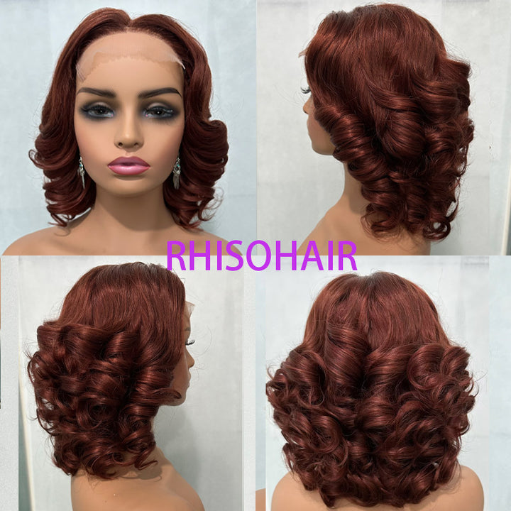 Baba Curl Bob Wig 5x5 HD Lace Closure Egg Curl Wig 100% Human Hair Salon-Quality Luxurious